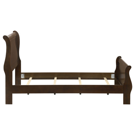 Louis Philippe Sleigh Panel Bed - Furniture World
