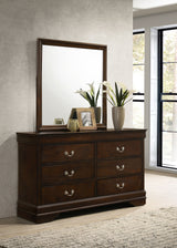Louis Philippe Dresser with Mirror - Furniture World