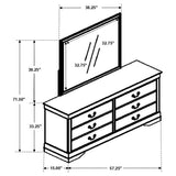 Louis Philippe Dresser with Mirror - Furniture World