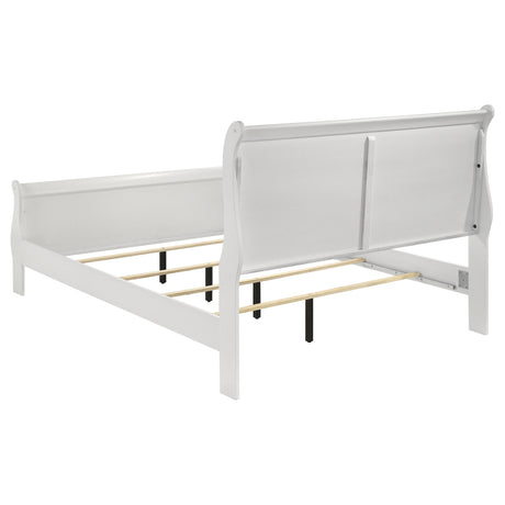 Louis Philippe Sleigh Panel Bed - Furniture World