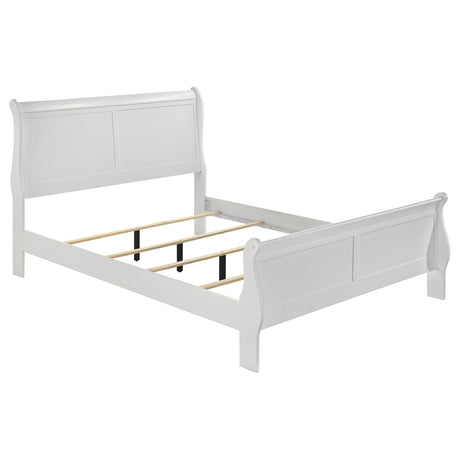 Louis Philippe Sleigh Panel Bed - Furniture World