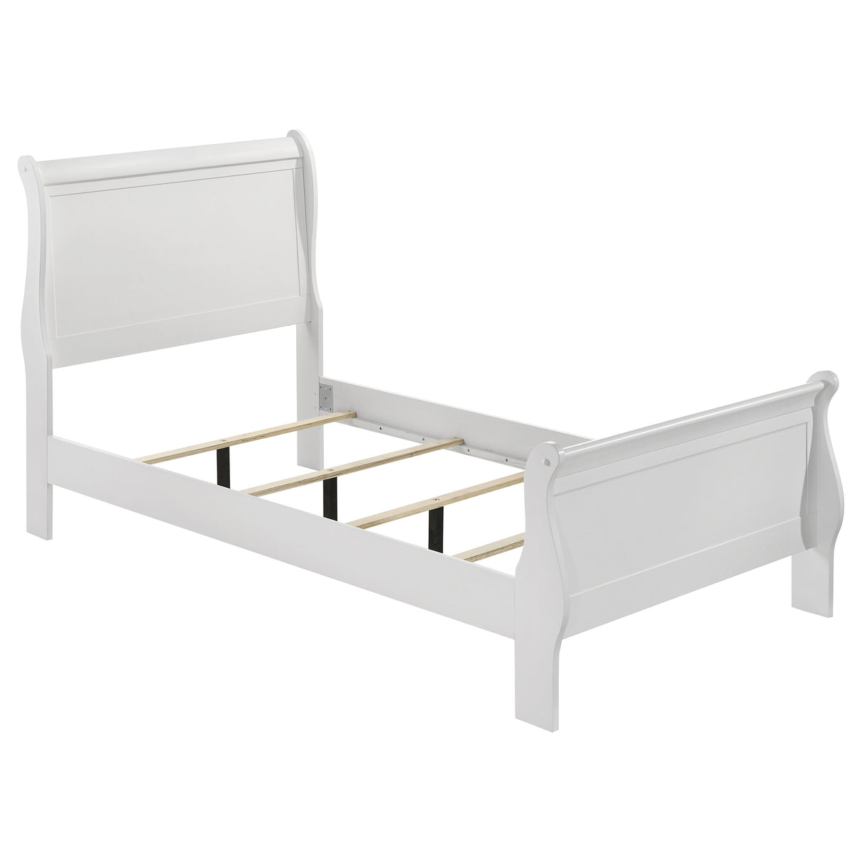 Louis Philippe Sleigh Panel Bed - Furniture World