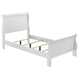 Louis Philippe Sleigh Panel Bed - Furniture World