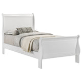 Louis Philippe Sleigh Panel Bed - Furniture World