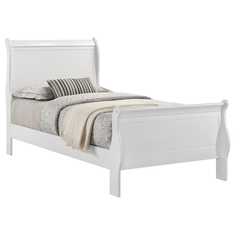 Louis Philippe Sleigh Panel Bed - Furniture World