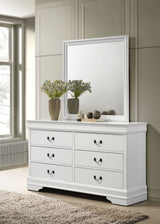 Louis Philippe Dresser with Mirror - Furniture World