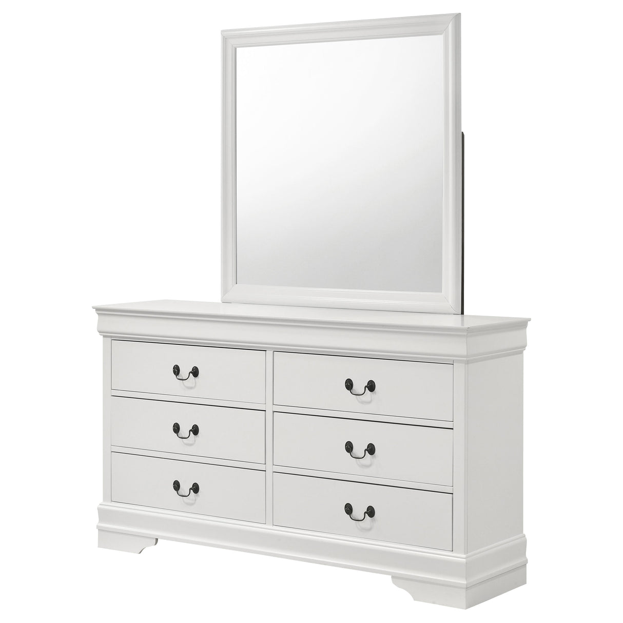Louis Philippe Dresser with Mirror - Furniture World