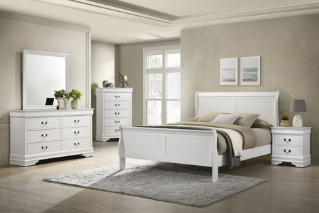 Louis Philippe Dresser with Mirror - Furniture World