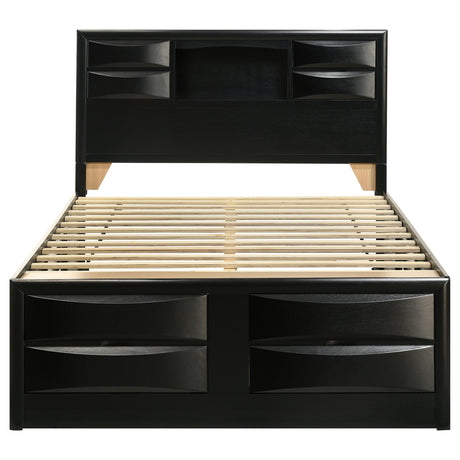 Briana Bookcase Platform Storage Bed - Furniture World