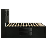 Briana Bookcase Platform Storage Bed