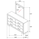 Jessica Dresser with Mirror - Furniture World