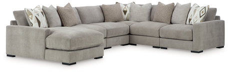 Aslan Court Sectional with Chaise - Furniture World