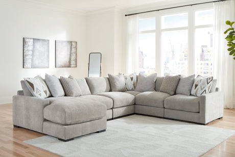 Aslan Court Sectional with Chaise - Furniture World
