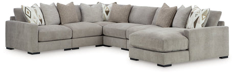 Aslan Court Sectional with Chaise - Furniture World