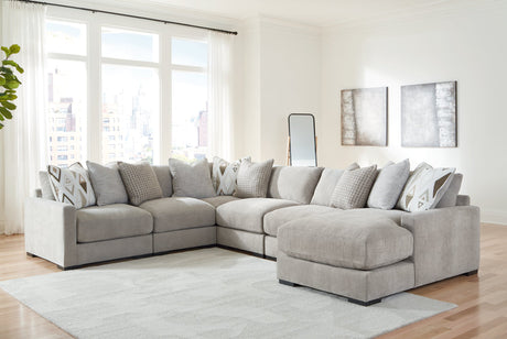 Aslan Court Sectional with Chaise - Furniture World