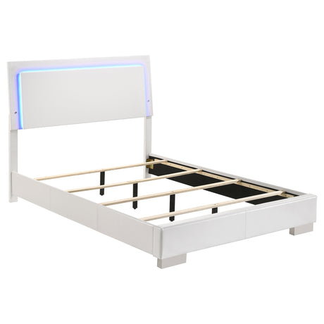 Felicity Panel Bed with LED Lighting - Furniture World