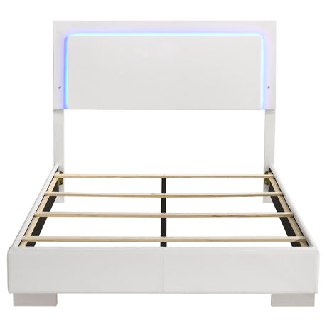 Felicity Panel Bed with LED Lighting - Furniture World