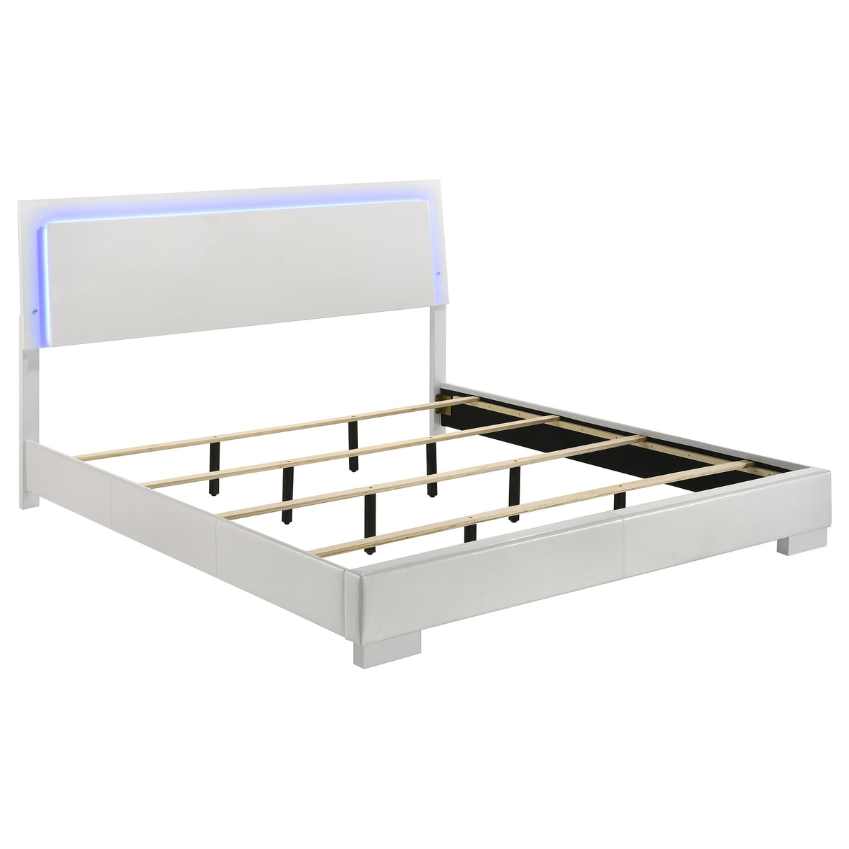 Felicity Panel Bed with LED Lighting - Furniture World