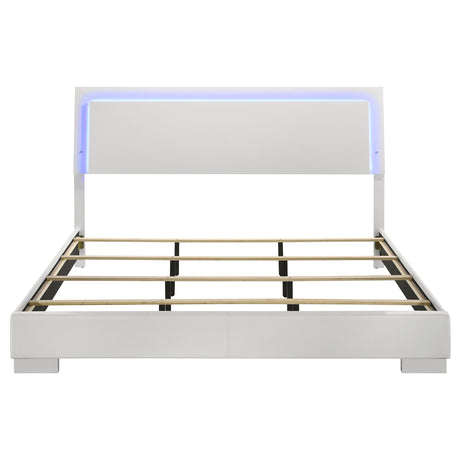 Felicity Panel Bed with LED Lighting - Furniture World