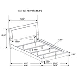 Felicity Panel Bed with LED Lighting - Furniture World