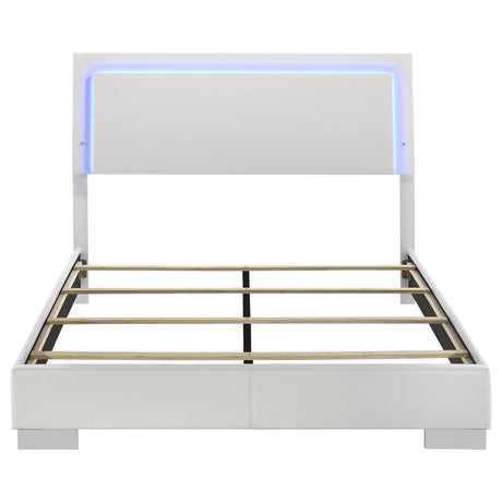 Felicity Panel Bed with LED Lighting - Furniture World