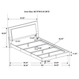 Felicity Panel Bed with LED Lighting - Furniture World