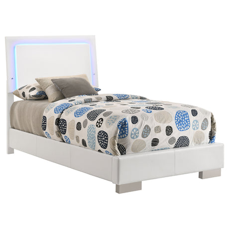 Felicity Panel Bed with LED Lighting - Furniture World