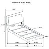 Felicity Panel Bed with LED Lighting - Furniture World
