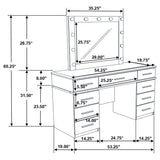 Felicity Makeup Vanity Table with LED Mirror - Furniture World