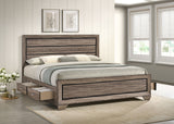 Kauffman Panel Platform Storage Bed - Furniture World