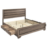 Kauffman Panel Platform Storage Bed - Furniture World