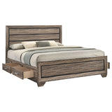 Kauffman Panel Platform Storage Bed - Furniture World