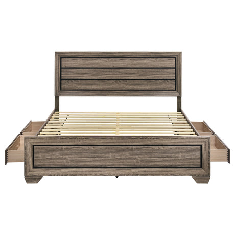 Kauffman Panel Platform Storage Bed - Furniture World