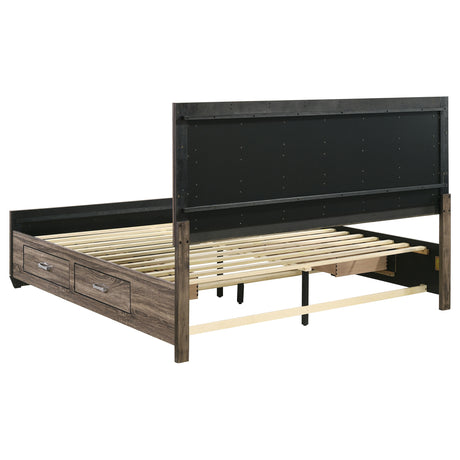 Kauffman Panel Platform Storage Bed - Furniture World