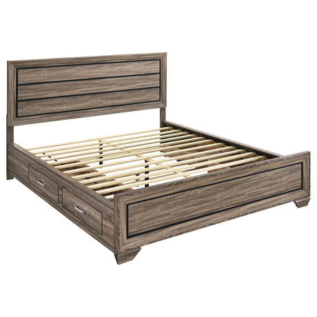 Kauffman Panel Platform Storage Bed - Furniture World