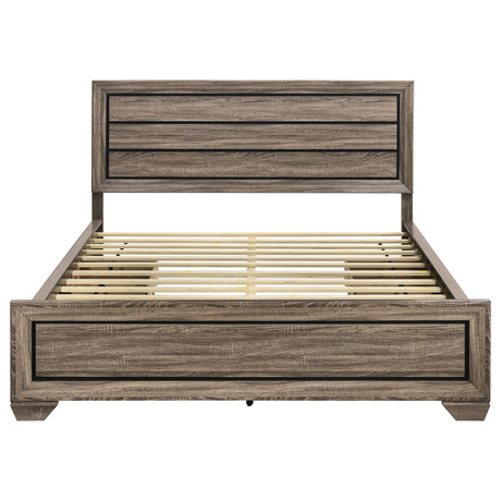 Kauffman Panel Platform Storage Bed - Furniture World