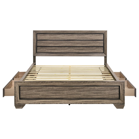 Kauffman Panel Platform Storage Bed - Furniture World