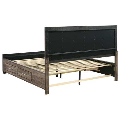 Kauffman Panel Platform Storage Bed - Furniture World