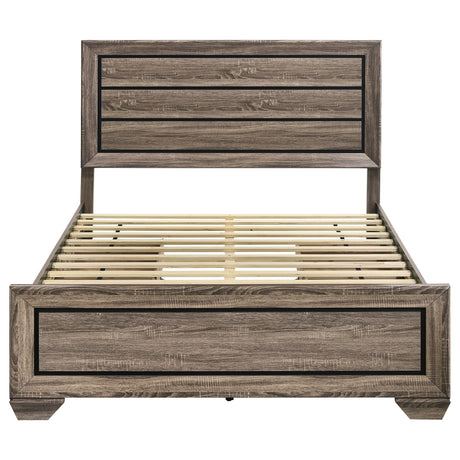 Kauffman Panel Platform Storage Bed - Furniture World