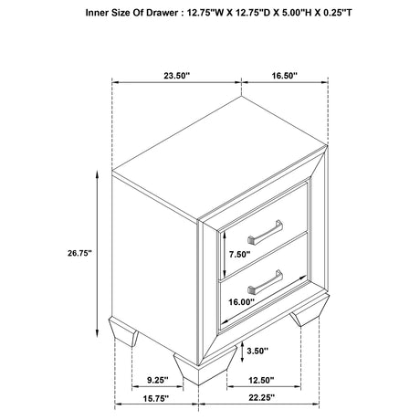 Kauffman Nightstand - Furniture World