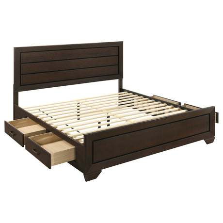 Kauffman Panel Platform Storage Bed - Furniture World
