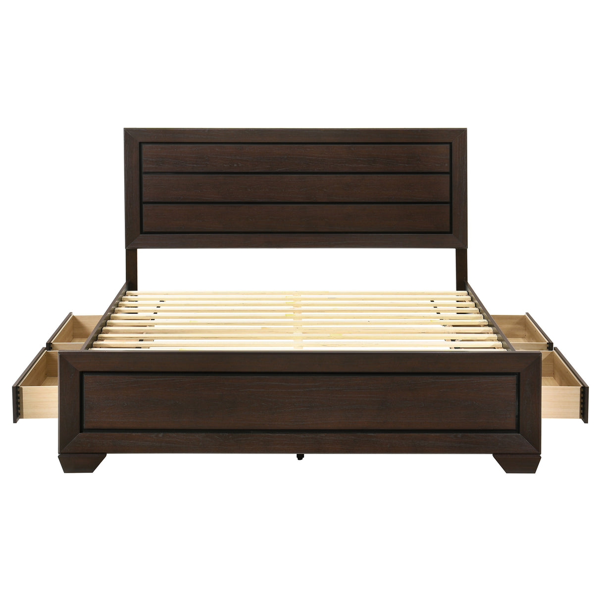 Kauffman Panel Platform Storage Bed - Furniture World