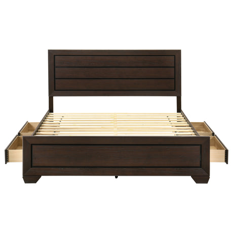 Kauffman Panel Platform Storage Bed - Furniture World