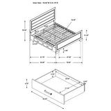 Kauffman Panel Platform Storage Bed - Furniture World