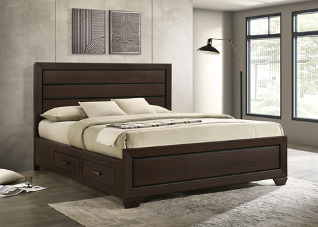 Kauffman Panel Platform Storage Bed - Furniture World