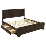 Kauffman Panel Platform Storage Bed - Furniture World