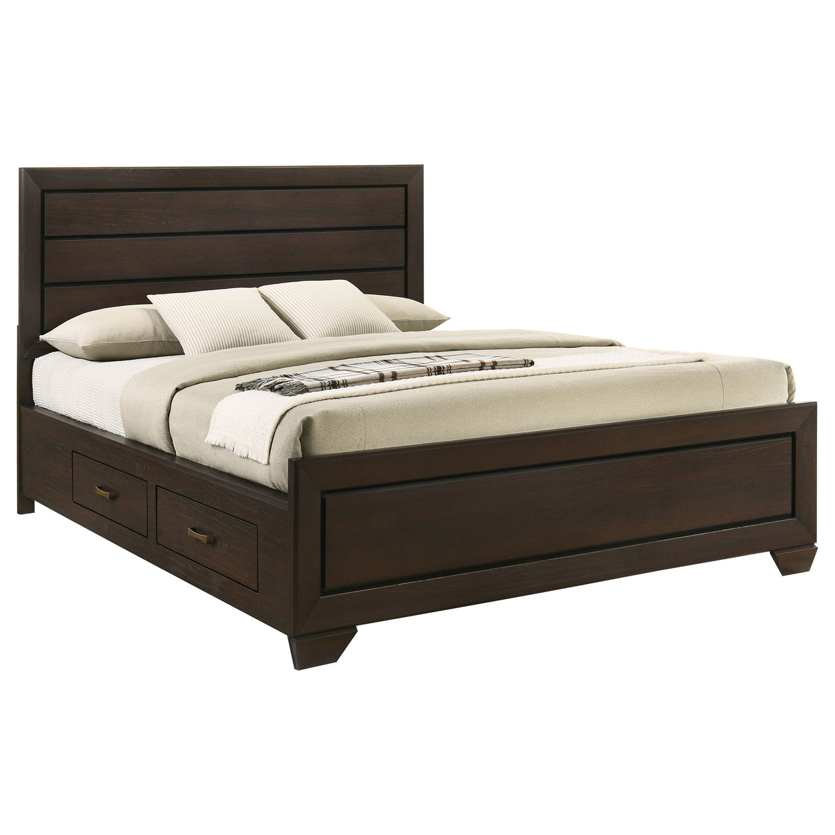 Kauffman Panel Platform Storage Bed - Furniture World