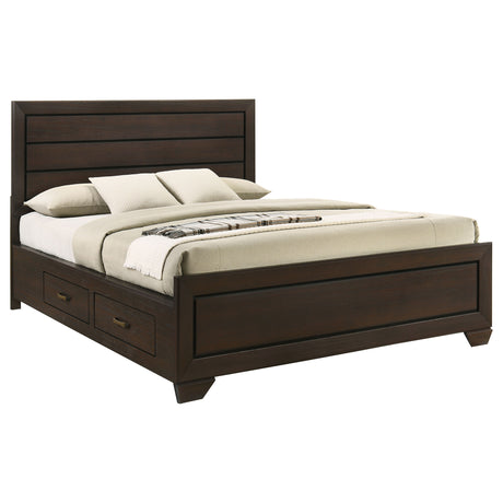 Kauffman Panel Platform Storage Bed - Furniture World