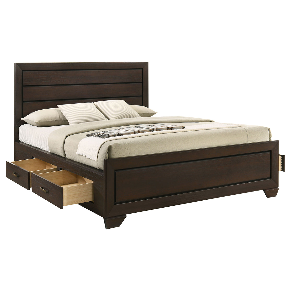 Kauffman Panel Platform Storage Bed - Furniture World
