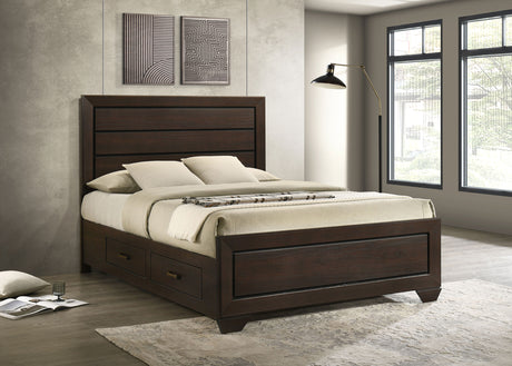 Kauffman Panel Platform Storage Bed - Furniture World